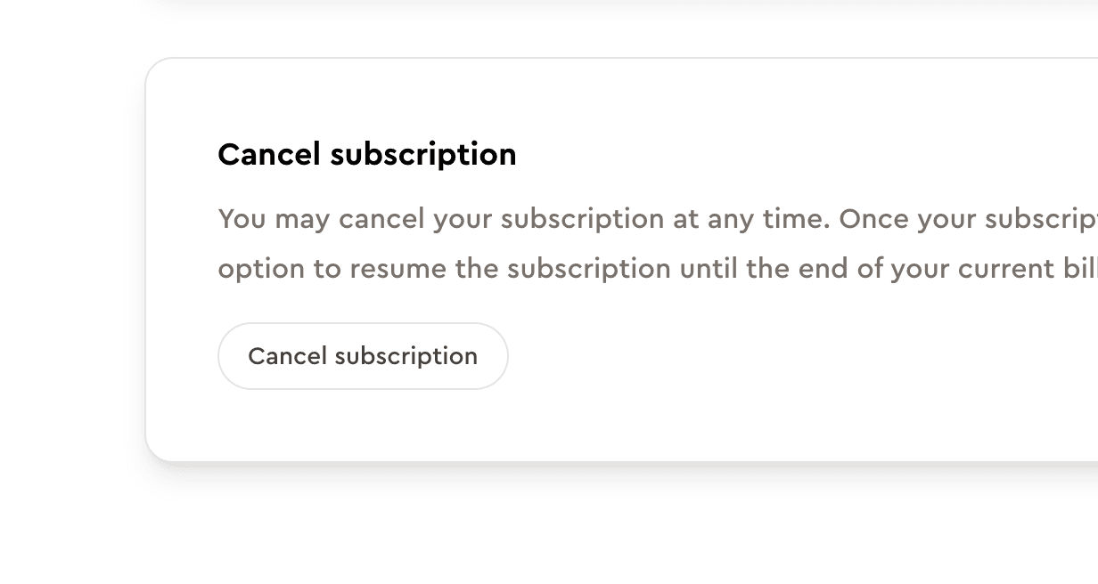 How to cancel Jolly subscription